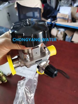 Distribuição e armazenamento de tratamento de água válvula de diafragma SS316L válvula de borboleta pneumática