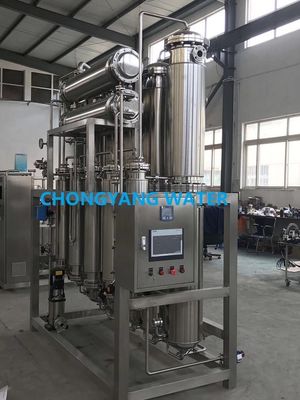 Destilador de água de aço inoxidável para máquina de produção de água destilada por injecção
