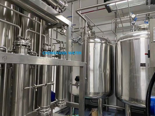 Equipamento farmacêutico para água destilada multiefeito WFI Ro máquina de diálise