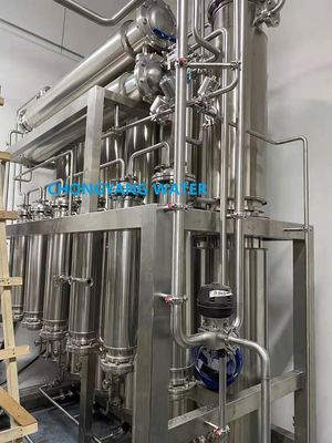 Equipamento farmacêutico para água destilada multiefeito WFI Ro máquina de diálise