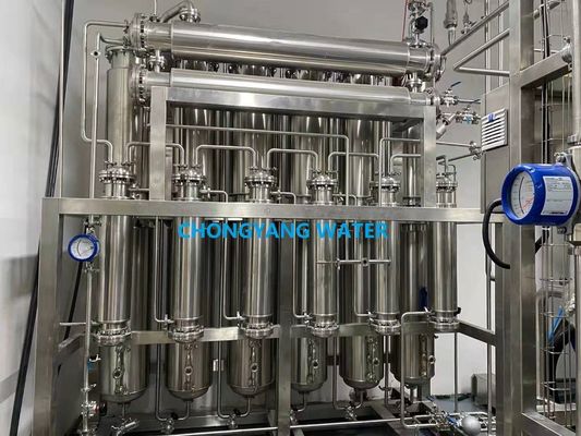 Instalação de destilação a vapor de várias colunas Máquina industrial de água destilada