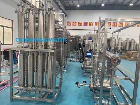 Instalação de destilação a vapor de várias colunas Máquina industrial de água destilada