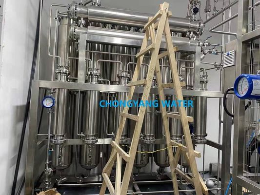 Instalação de destilação a vapor de várias colunas Máquina industrial de água destilada