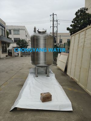 Tanque de armazenamento de água quente de aço inoxidável SS304 316L cilindro de armazenamento de água quente