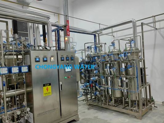 Sistema de distribuição de água purificada em circuito pressurizado para sistema de injeção