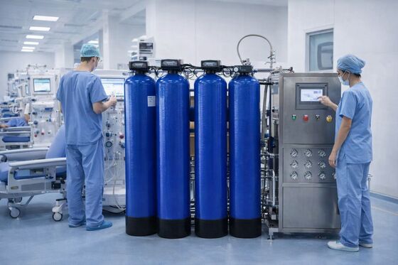 RO EDI Sistemas de purificação de água médica Tecnologia de filtragem de água para 100LPH médico