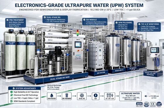 Máquina de purificação de água industrial