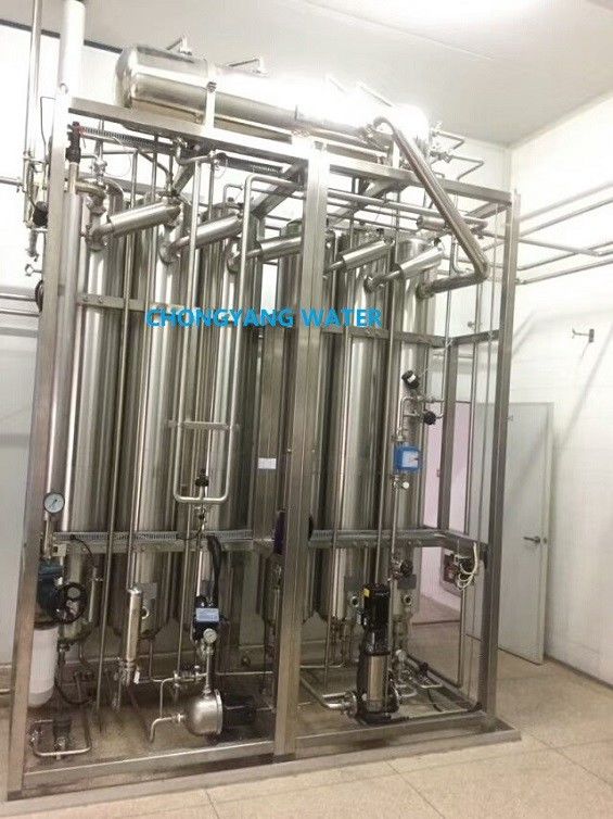 Destilador de água Unidade 6 Efeitos Água destilada para plantas para injecção CE